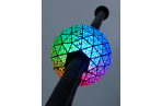 LEDs illuminate the Timeball in New York City.